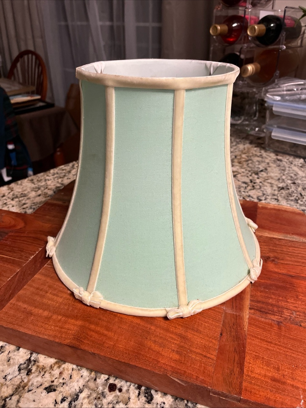 Vintage 90’s Velvet & Silk lined 9 1/2” tall lampshade